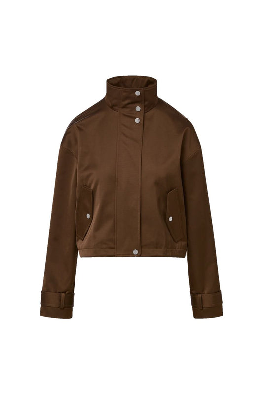 Bateman Cropped Jacket in Walnut