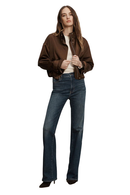 Bateman Cropped Jacket in Walnut