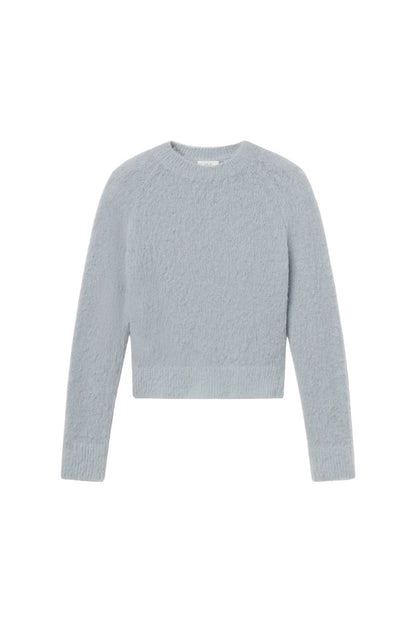 Frankie Brushed Alpaca Sweater in Slate Blue