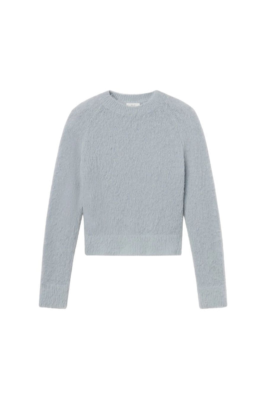 Frankie Brushed Alpaca Sweater in Slate Blue