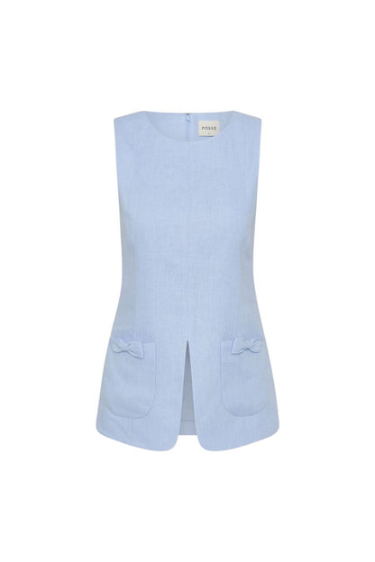 Harper Vest in Blue