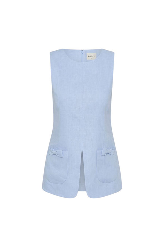 Harper Vest in Blue
