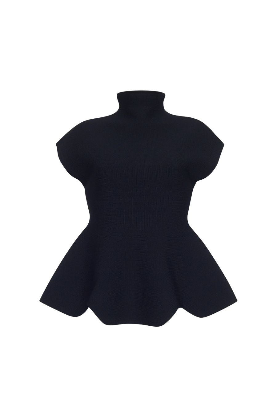 Joanie Top in Black Otoman Stitch