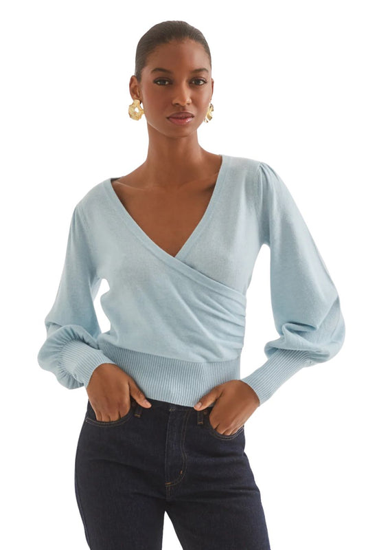 Ezra Top in Light Blue