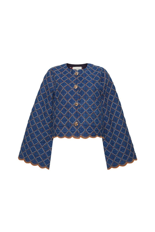 Marvis Jacket in Quilted Denim