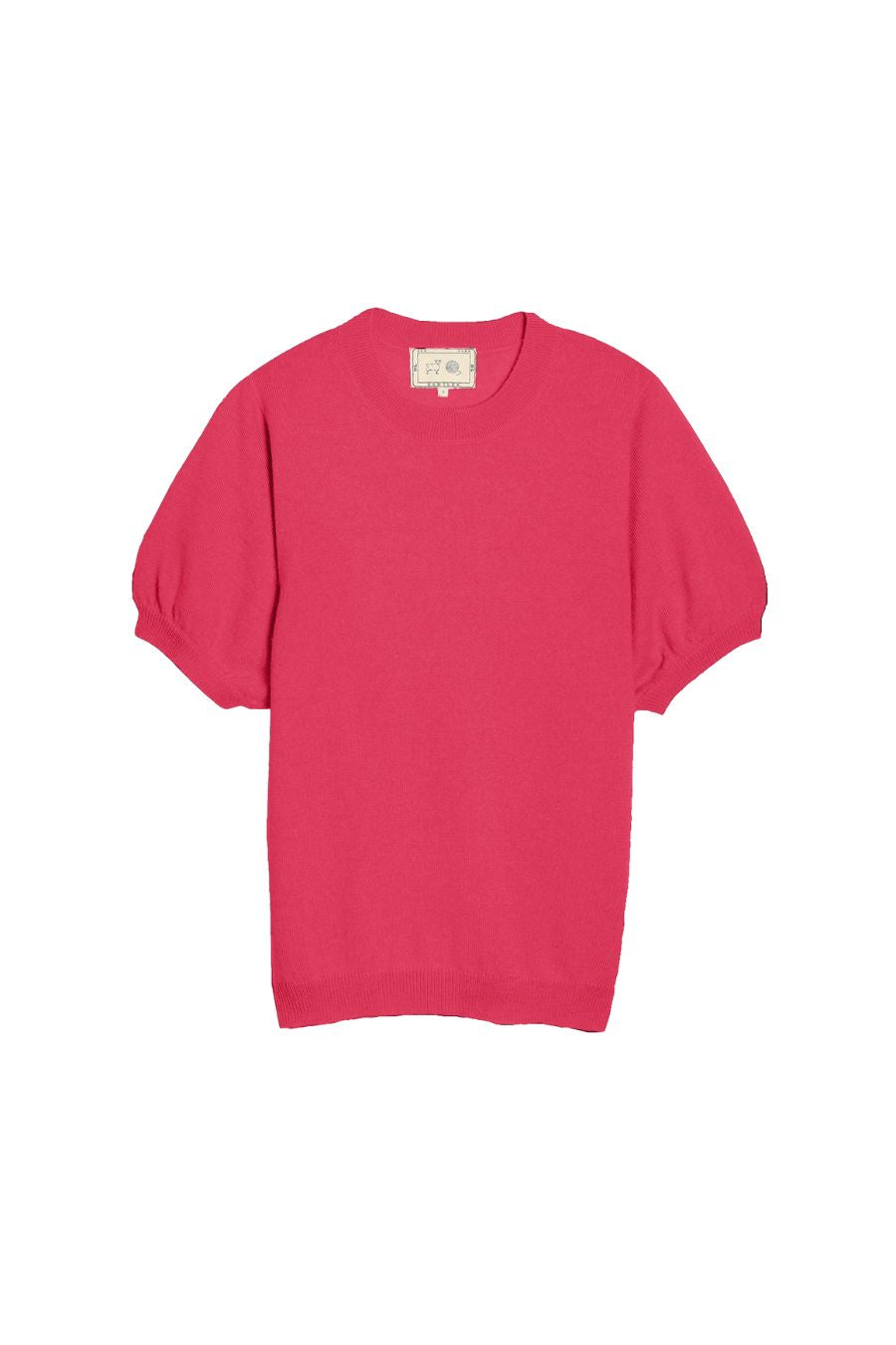 Tilda Cashmere Top in Hibiscus