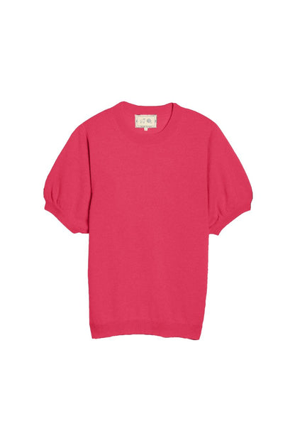 Tilda Cashmere Top in Hibiscus