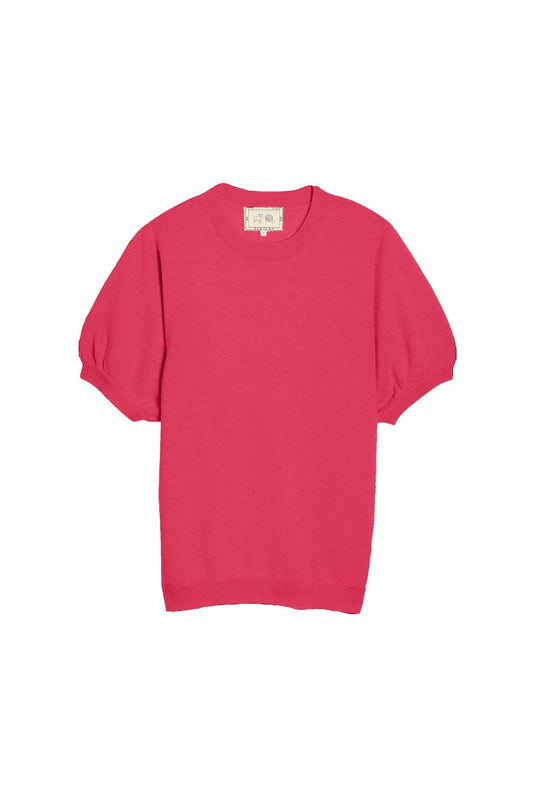 Tilda Cashmere Top in Hibiscus