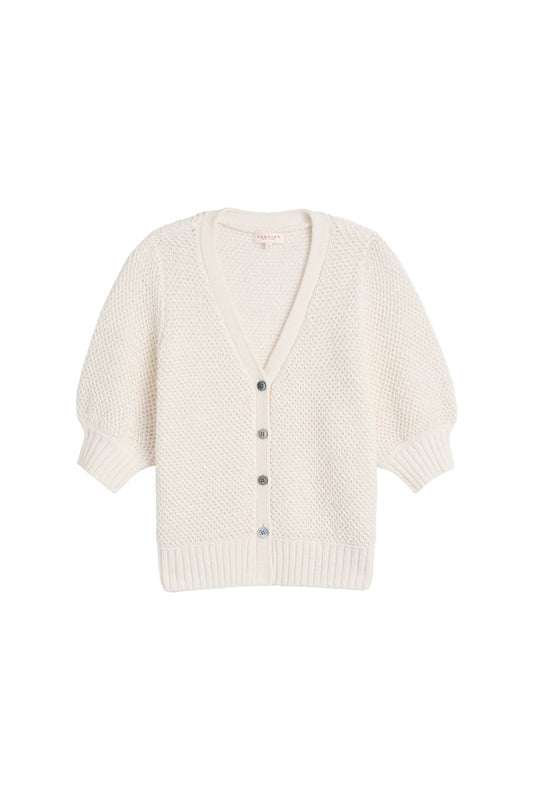 Tracy Cotton Cardigan in White