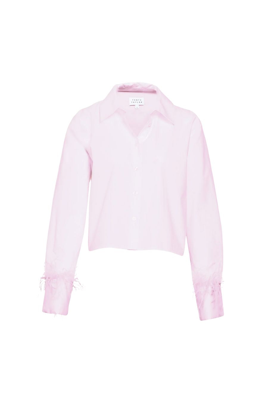 Largaux Feather Top in Baby Pink