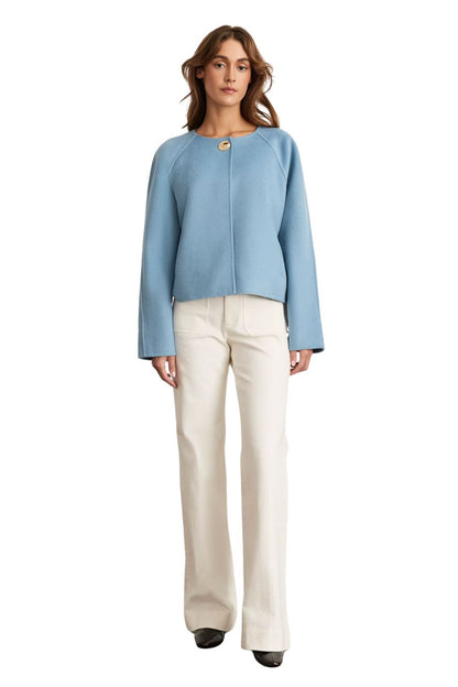 Micah Jacket in Cloudy Seafoam