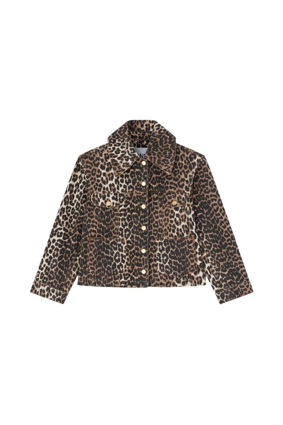 Leopard Denim Jacket