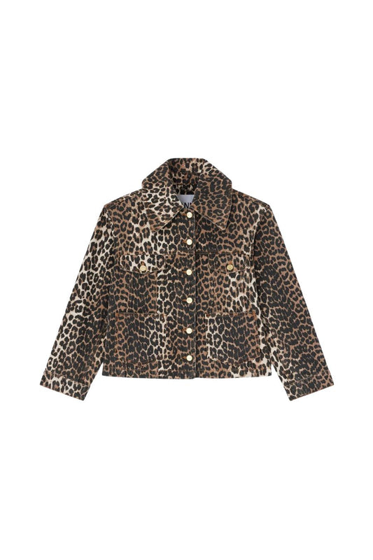 Leopard Denim Jacket