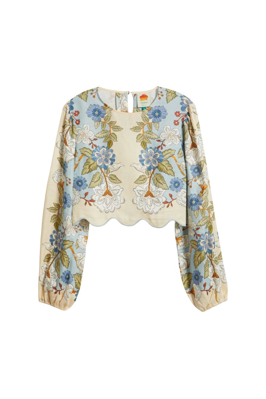 Garden Scarf Linen Top