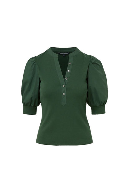 Coralee Top in Dark Hunter Green