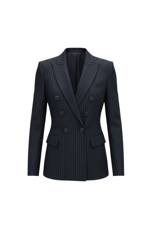 Miller Dickey Jacket in Navy/Royal Blue Stripe