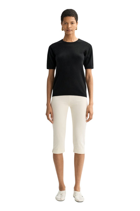 Short Sleeve Crewneck in Black