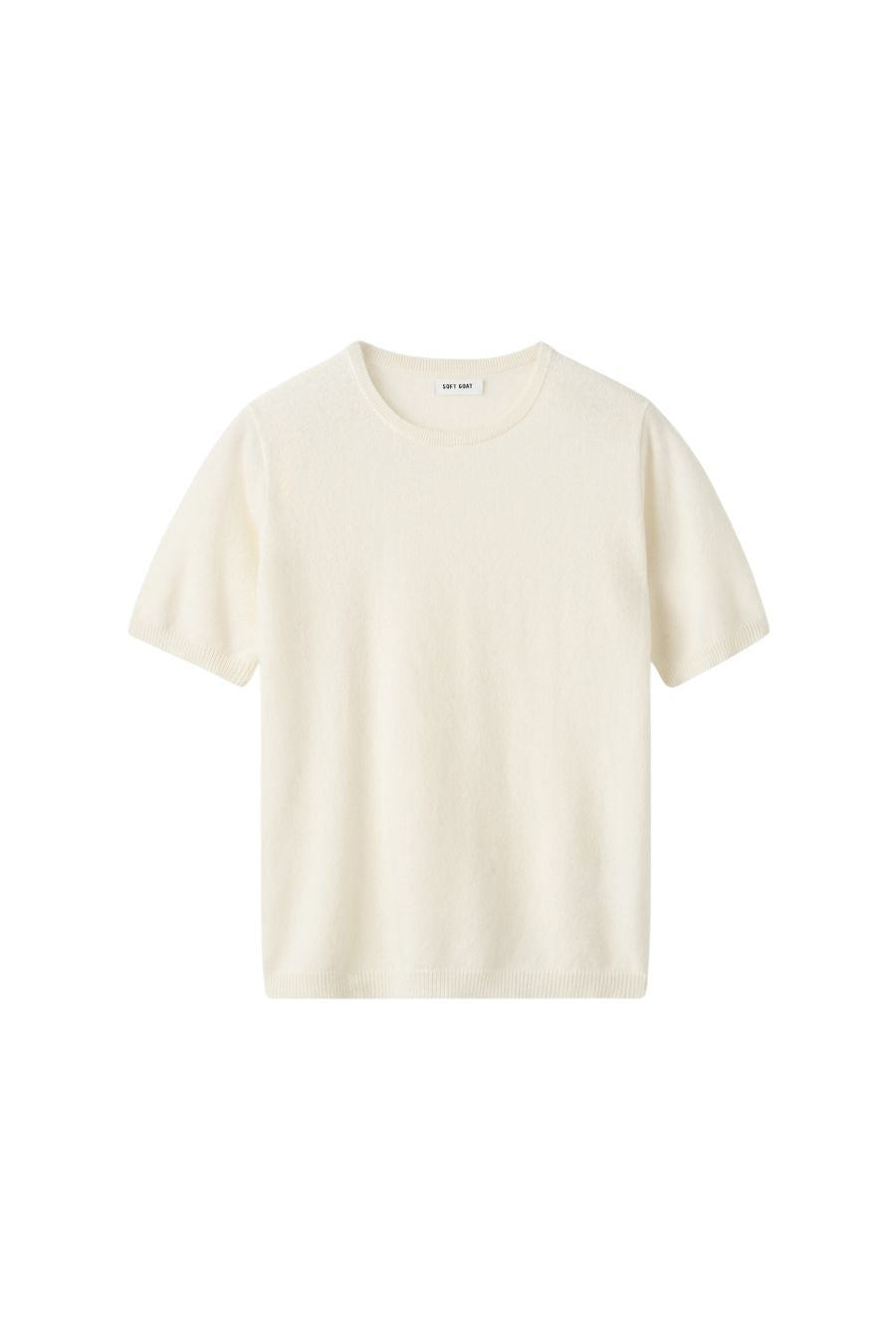 Short Sleeve Crewneck in Feather White