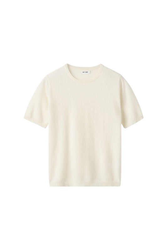 Short Sleeve Crewneck in Feather White