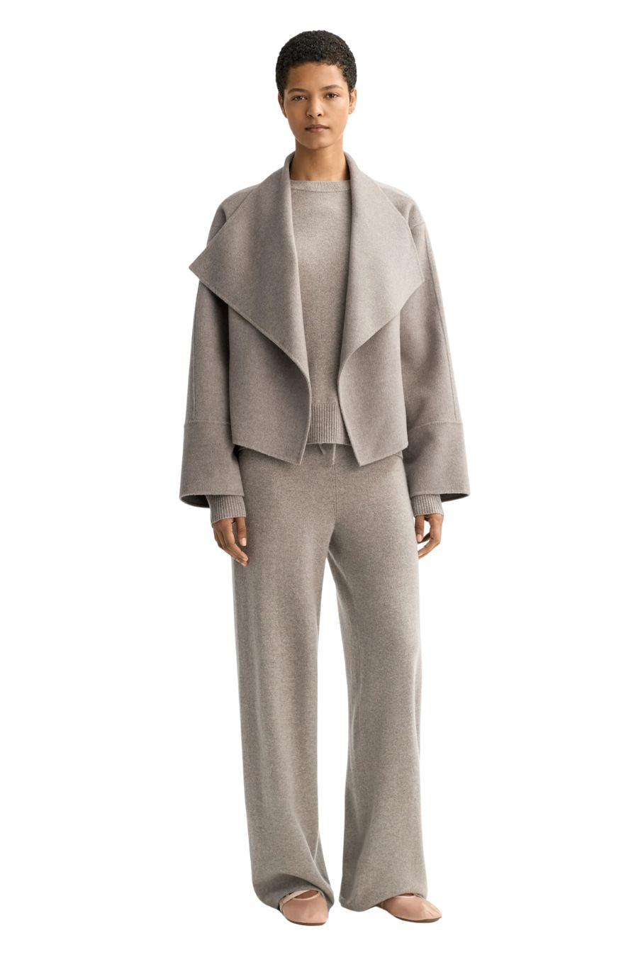 Short Coat in Greige