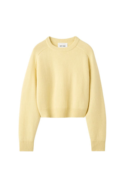 Cashmere Top in Honeydew Yellow