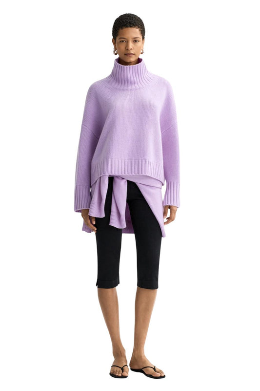 Girlfriend Turtleneck in Lavender