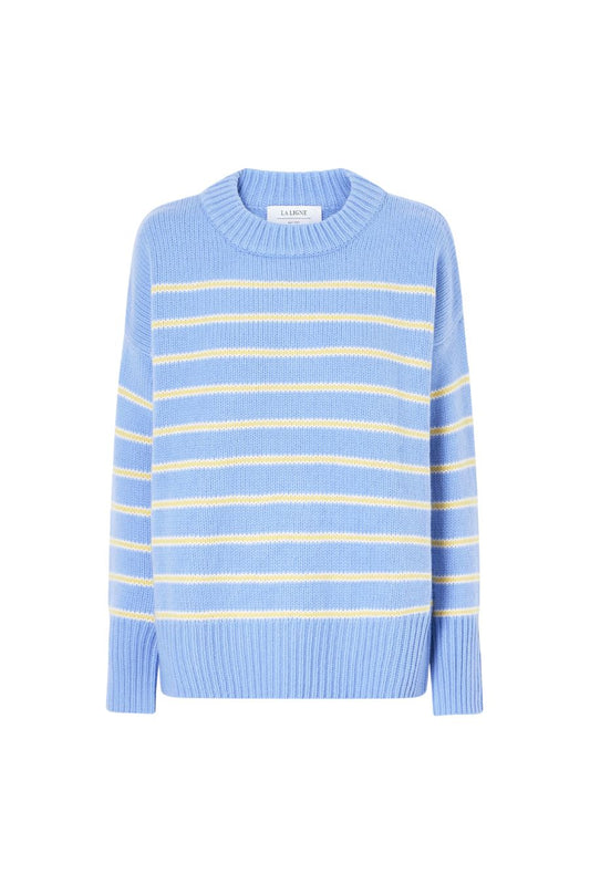 Marin Sweater in Chambray/Butter