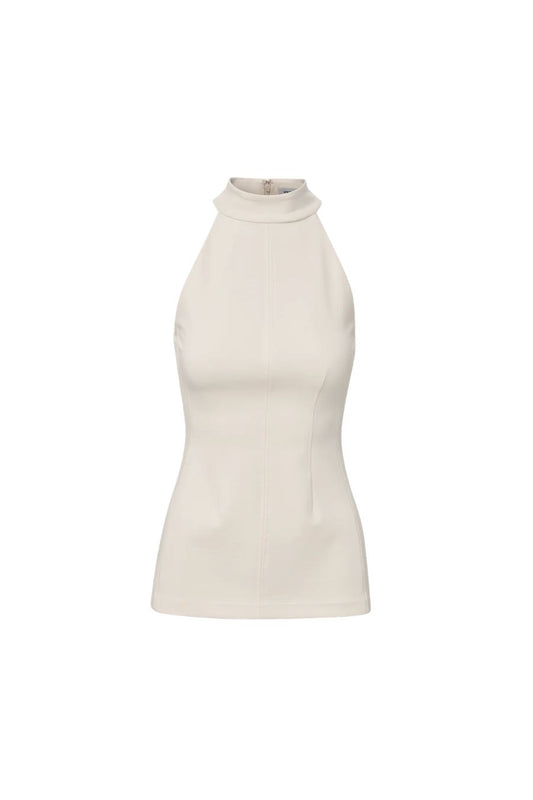 Johanne Halter Top in Dove White