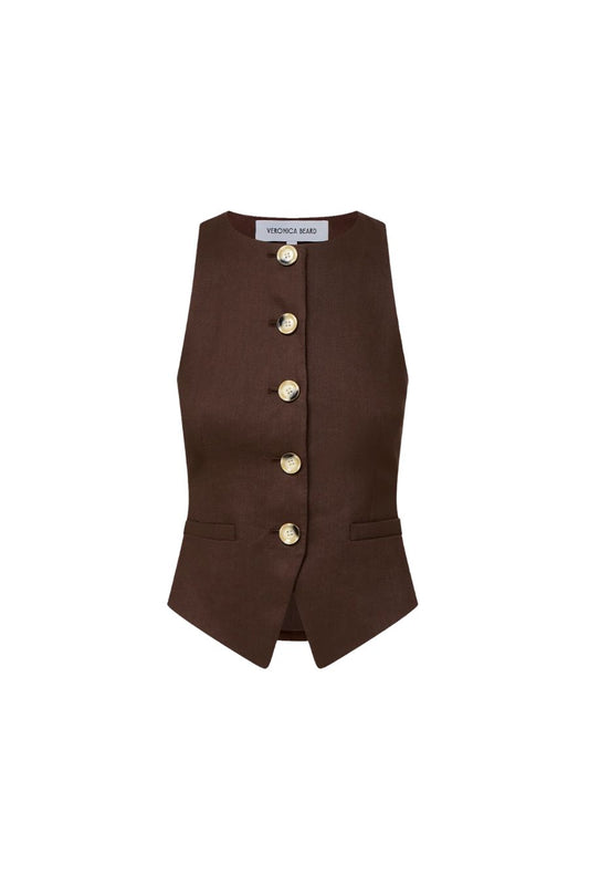 Hartwell Vest in Dark Mocha