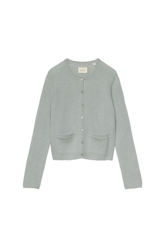 Thea Cashmere Cardigan in Eucalyptus