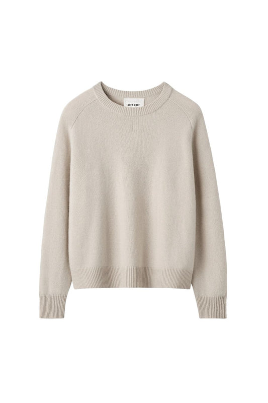 Boyfriend Crewneck in Chalk
