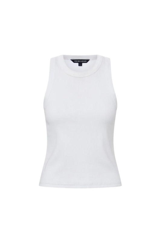 Jordyn Cropped Tank in White