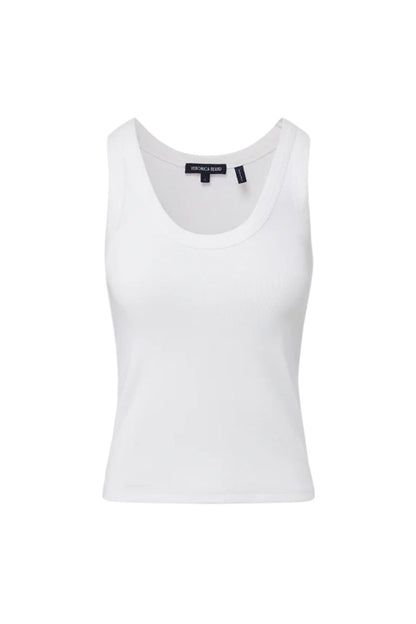 Birke Scoopneck Tank Top in White