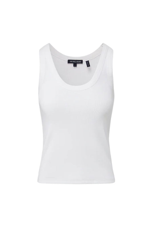 Birke Scoopneck Tank Top in White