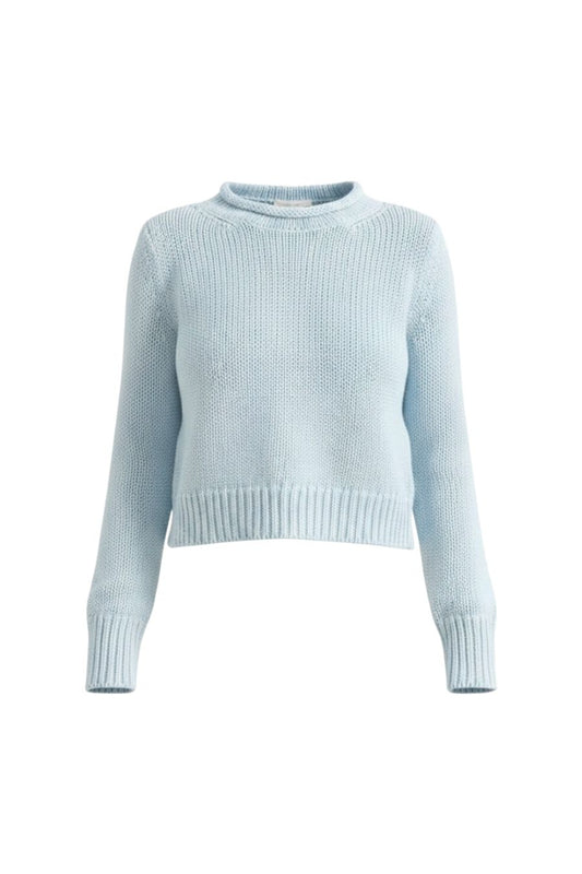 Solid Mini Marina Sweater in Light Blue