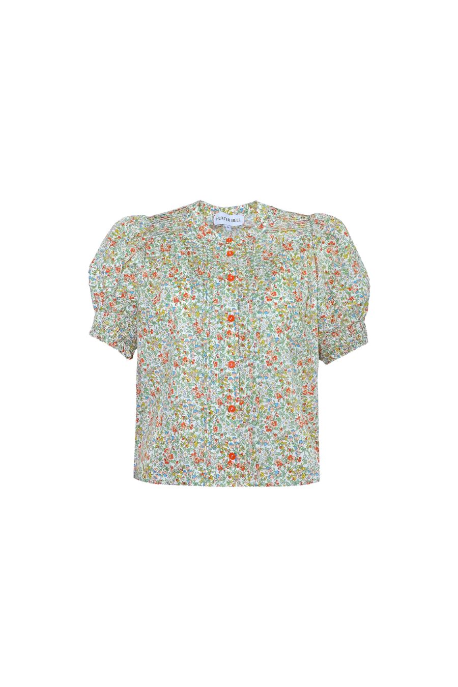 Hartley Top in Coral Multi