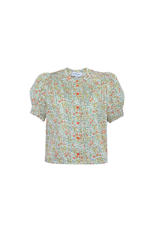 Hartley Top in Coral Multi