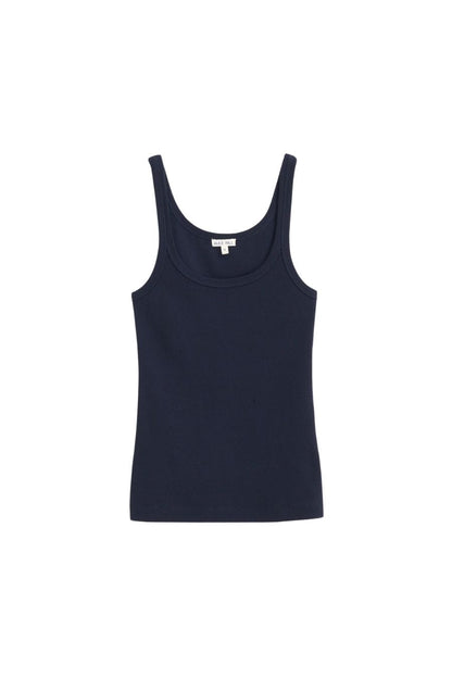 365 Ribbed Tank in Dark Navy