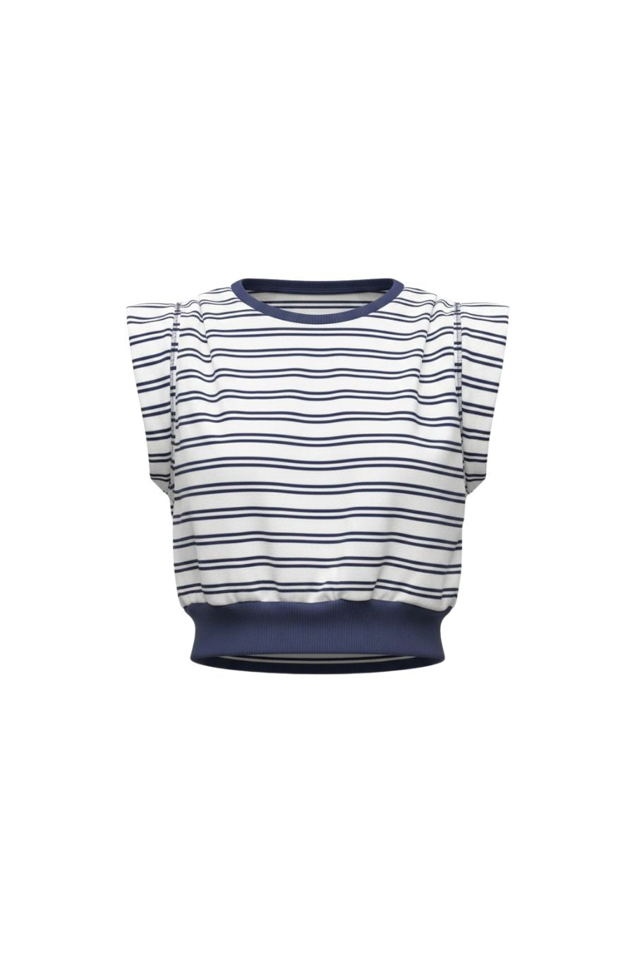 Joie Cotton Jersey Top in Midnight Stripe