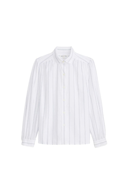 Hana Shirt in Ivory Ground Stripe