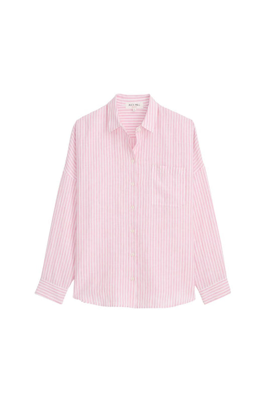 Jo Shirt Havana Stripe in Pink/Ivory