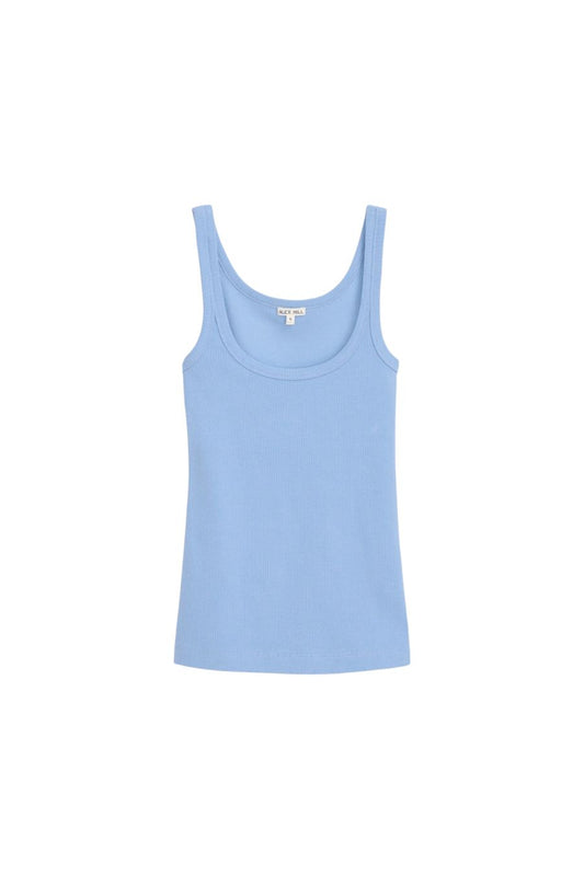 365 Ribbed Tank in Bel Air Blue