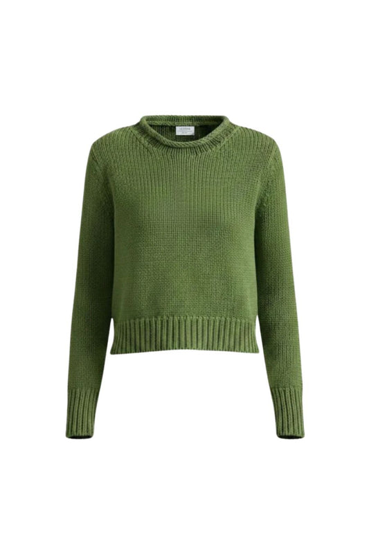 Solid Mini Marina Sweater in Cactus