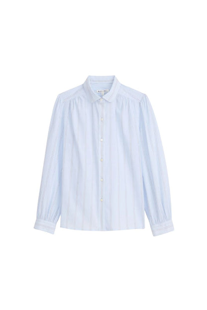 Hana Shirt in Blue Ground Stripe