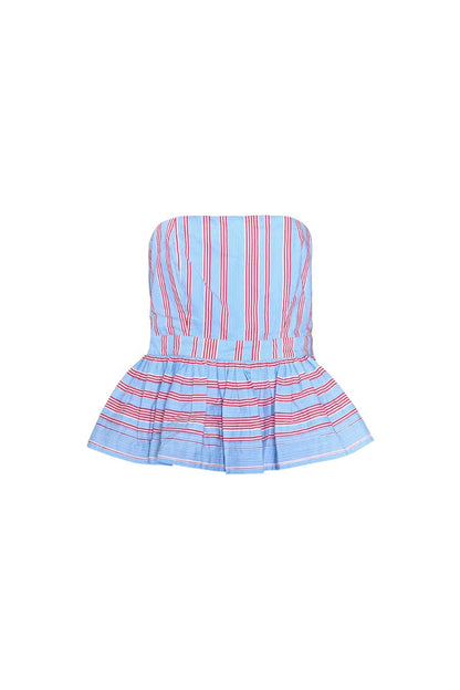 Vera Top in Seaside Stripe