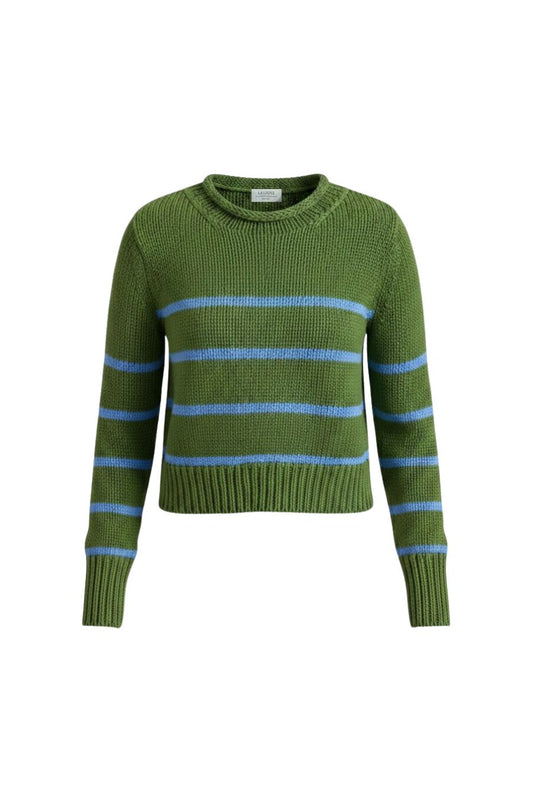 Mini Marina Sweater in Cactus/Sky