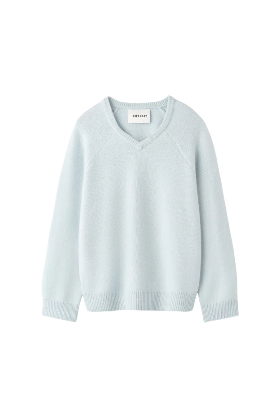 Oversized V-Neck in Ice Blue
