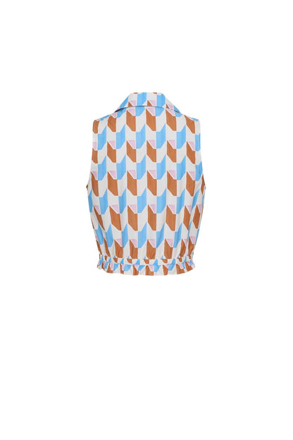 Hannah Top in Talavera Tile Ivory