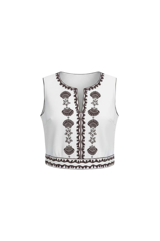 Delfina Top in Mocha