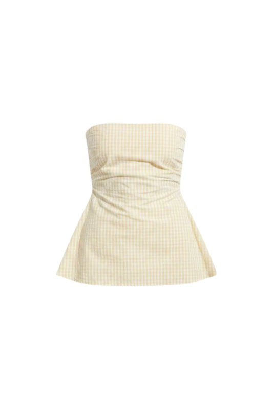 Isole Top in Butter Textured Gingham